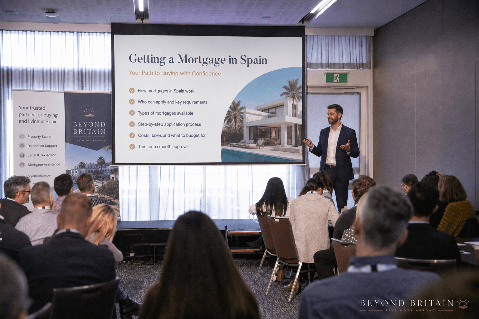 A Beyond Britain member event in London — Getting a Mortgage in Spain